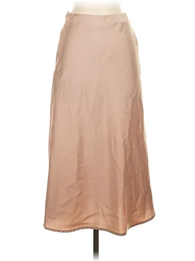 Pre-owned Shein Formal Skirt In Tan