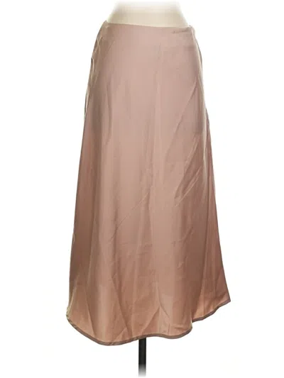 Pre-owned Shein Formal Skirt In Tan
