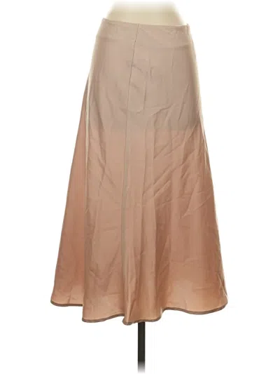 Pre-owned Shein Formal Skirt In Tan