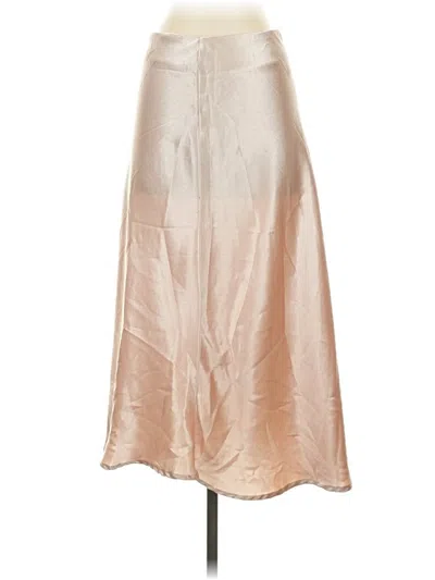 Pre-owned Shein Formal Skirt In Tan