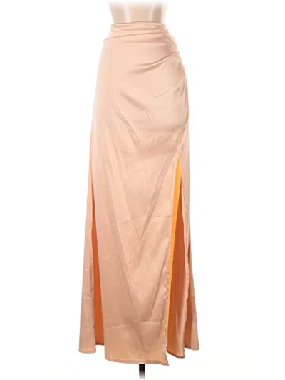 Pre-owned Shein Formal Skirt In Tan