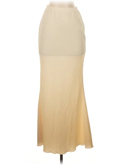 Pre-owned Shein Formal Skirt In Tan