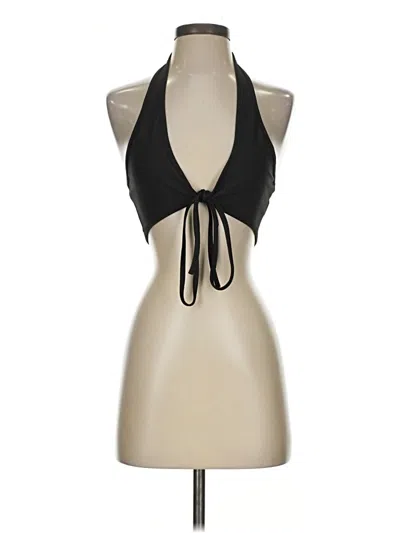 Pre-owned Shein Halter Top Black Halter Neckline Tops