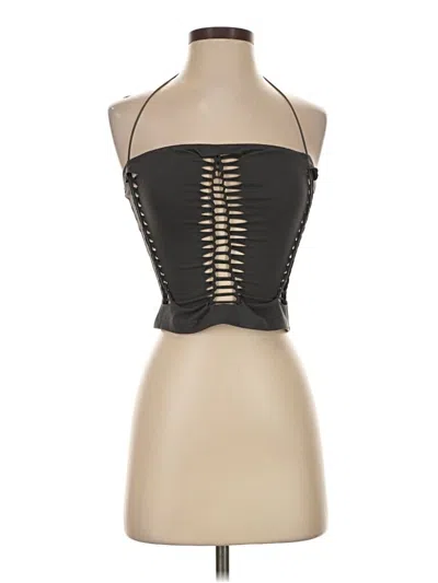 Pre-owned Shein Halter Top Black Strapless Neckline Tops