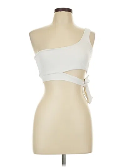 Pre-owned Shein Halter Top White Strapless Neckline Tops