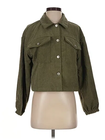 Pre-owned Shein Jacket In Green