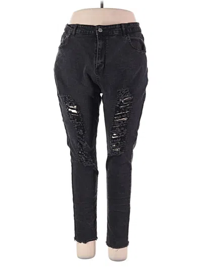 Pre-owned Shein Jeans In Black