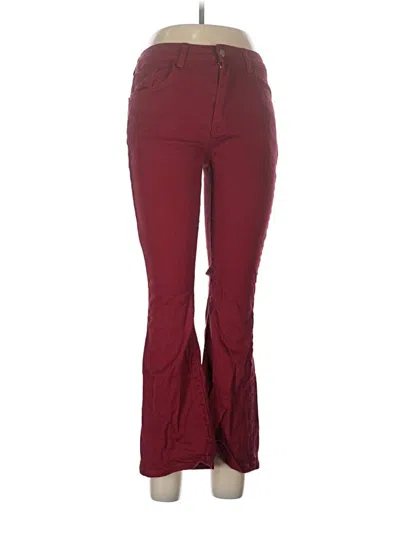 Pre-owned Shein Jeans In Burgundy