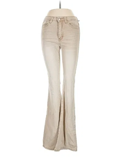 Pre-owned Shein Jeans In Tan