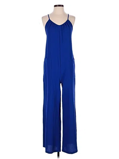 Pre-owned Shein Jumpsuit In Blue
