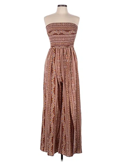 Pre-owned Shein Jumpsuit In Brown