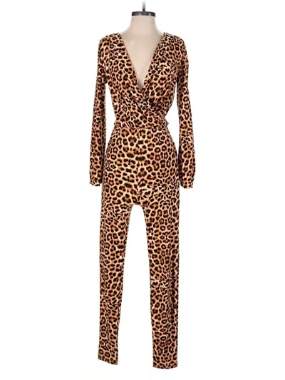 Pre-owned Shein Jumpsuit In Brown