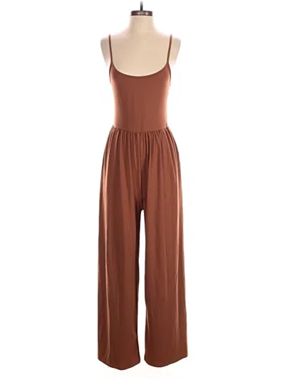Pre-owned Shein Jumpsuit In Brown