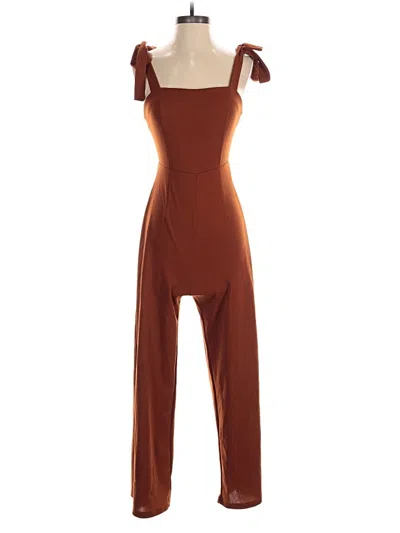 Pre-owned Shein Jumpsuit In Brown