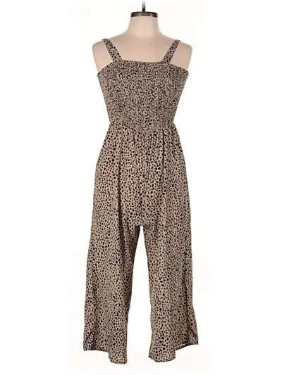Pre-owned Shein Jumpsuit In Brown