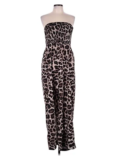 Pre-owned Shein Jumpsuit In Brown