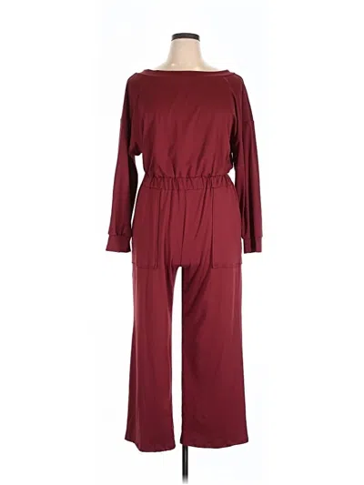 Pre-owned Shein Jumpsuit In Burgundy