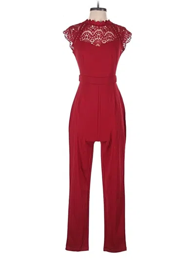 Pre-owned Shein Jumpsuit In Red