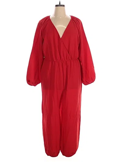 Pre-owned Shein Jumpsuit In Red