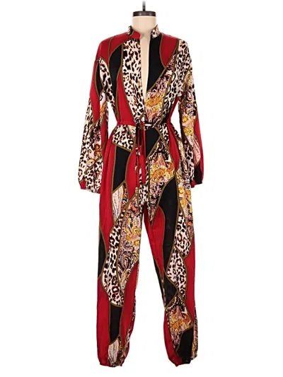 Pre-owned Shein Jumpsuit In Red