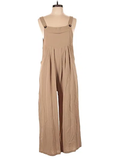Pre-owned Shein Jumpsuit In Tan
