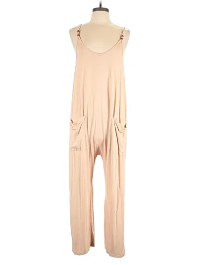 Pre-owned Shein Jumpsuit In Tan