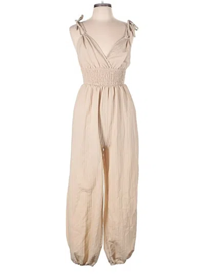 Pre-owned Shein Jumpsuit In Tan