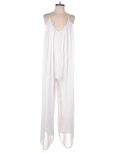 Pre-owned Shein Jumpsuit In White