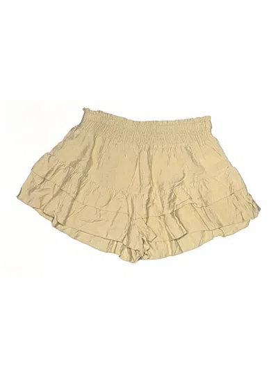 Pre-owned Shein Khaki Shorts In Gold