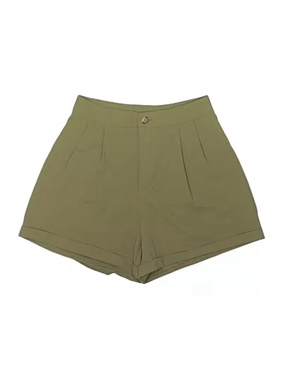 Pre-owned Shein Khaki Shorts In Green