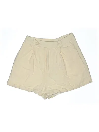 Pre-owned Shein Khaki Shorts In Ivory