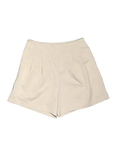 Pre-owned Shein Khaki Shorts In Ivory