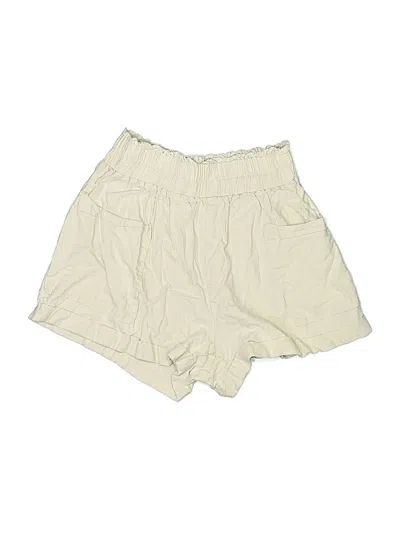 Pre-owned Shein Khaki Shorts In Ivory