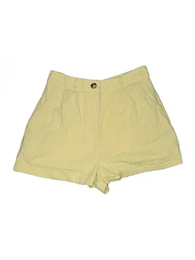 Pre-owned Shein Khaki Shorts In Yellow