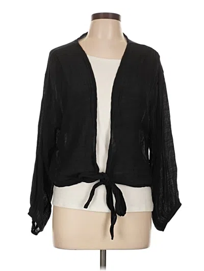 Pre-owned Shein Kimono In Black