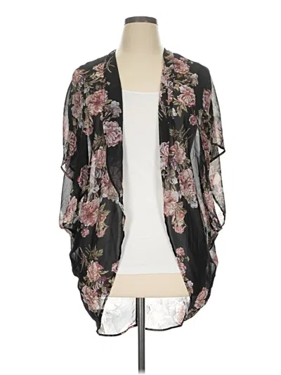 Pre-owned Shein Kimono In Black
