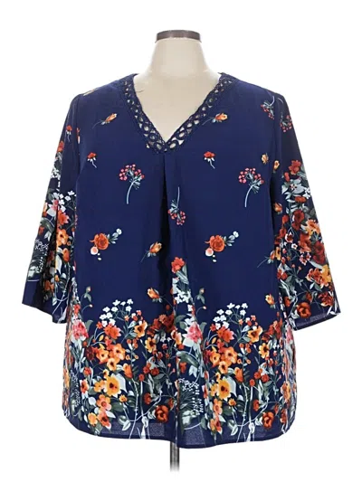 Pre-owned Shein Kimono In Blue