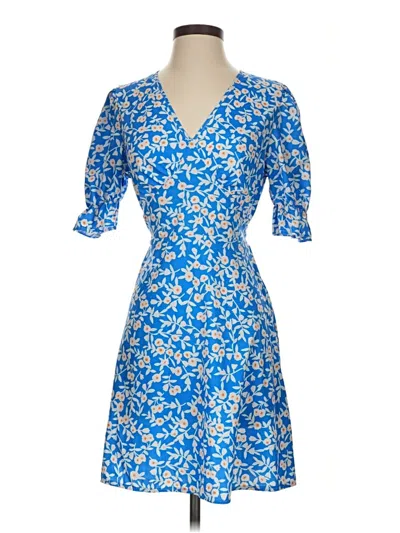 Pre-owned Shein Kimono In Blue