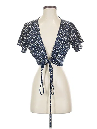 Pre-owned Shein Kimono In Blue