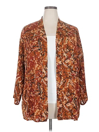 Pre-owned Shein Kimono In Brown