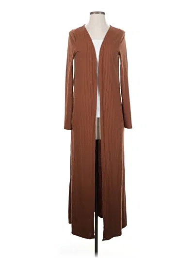 Pre-owned Shein Kimono In Brown