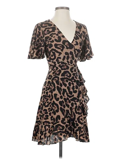 Pre-owned Shein Kimono In Brown