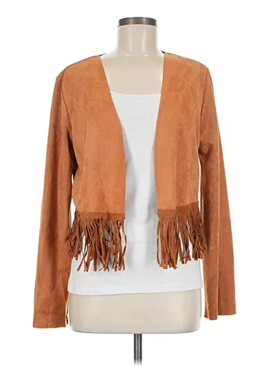 Pre-owned Shein Kimono In Brown