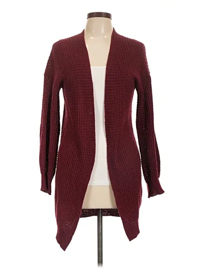 Pre-owned Shein Kimono In Burgundy