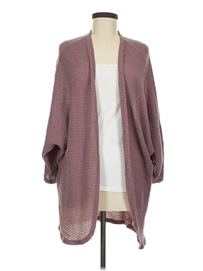 Pre-owned Shein Kimono In Burgundy