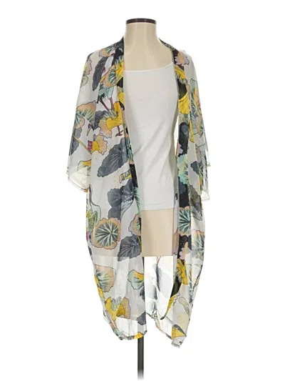 Pre-owned Shein Kimono In Gray