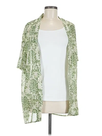 Pre-owned Shein Kimono In Green