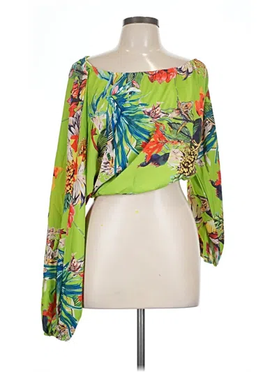 Pre-owned Shein Kimono In Green