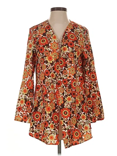 Pre-owned Shein Kimono In Orange