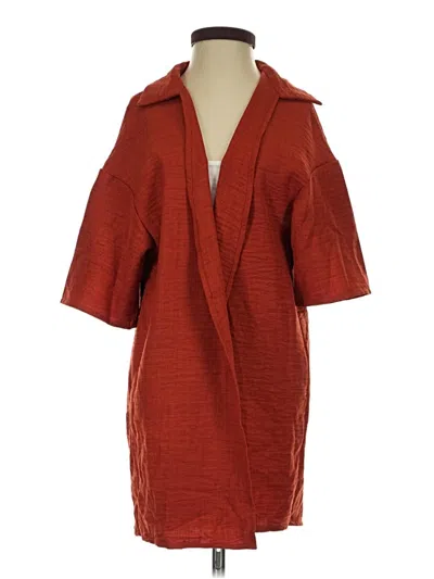 Pre-owned Shein Kimono In Red